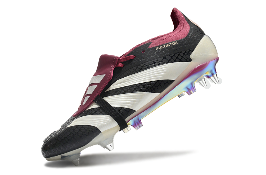 BOTA DE FUTBOL ADIDAS PREDATOR TONGUE SG ELITE - NEGRO/ROJO