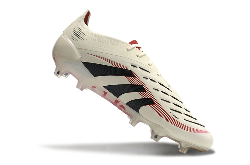 BOTA DE FUTBOL ADIDAS PREDATOR TONGUE FG ELITE - BLANCO/NEGRO