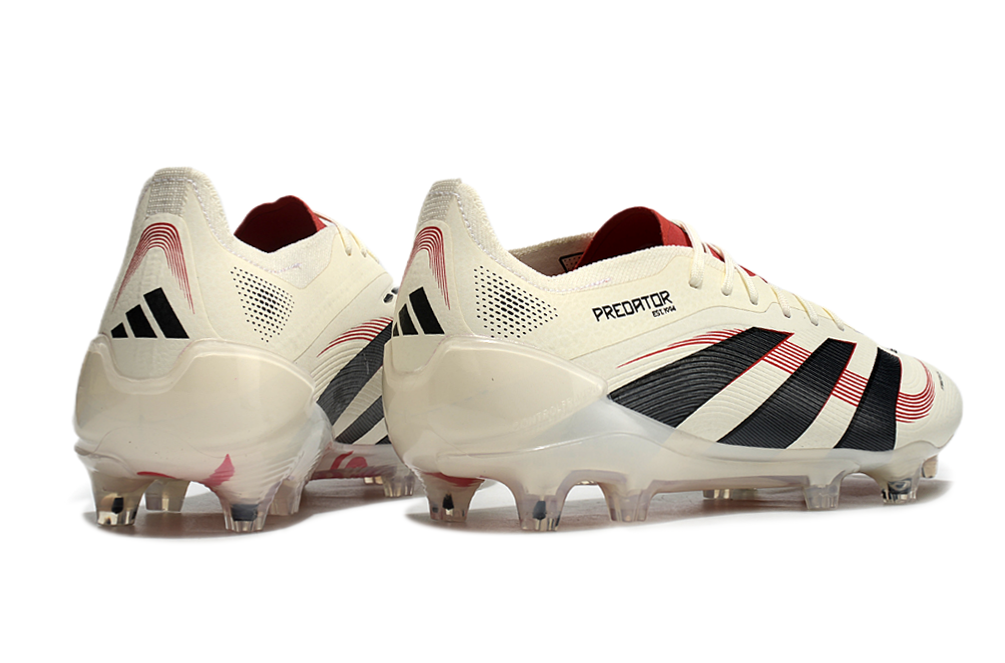 BOTA DE FUTBOL ADIDAS PREDATOR TONGUE FG ELITE - BLANCO/NEGRO