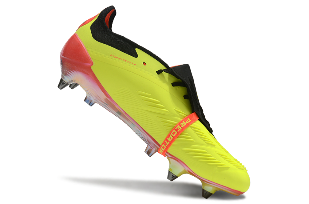 BOTA DE FUTBOL ADIDAS PREDATOR TONGUE SG ELITE - AMARILLO/NEGRO