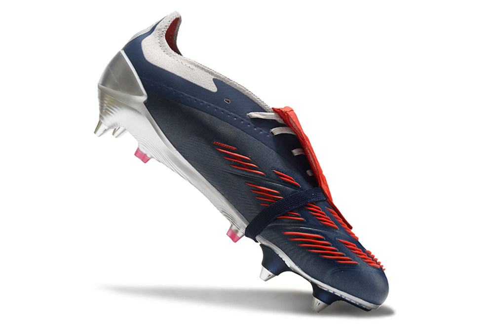 BOTA DE FUTBOL ADIDAS PREDATOR TONGUE SG ELITE - GRIS/NEGRO