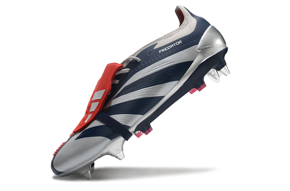 BOTA DE FUTBOL ADIDAS PREDATOR TONGUE SG ELITE - GRIS/NEGRO