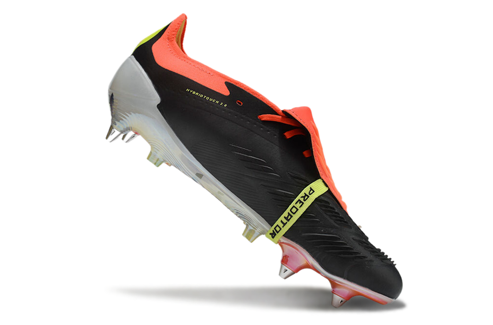 BOTA DE FUTBOL ADIDAS PREDATOR TONGUE SG ELITE - NEGRO/NARANJA