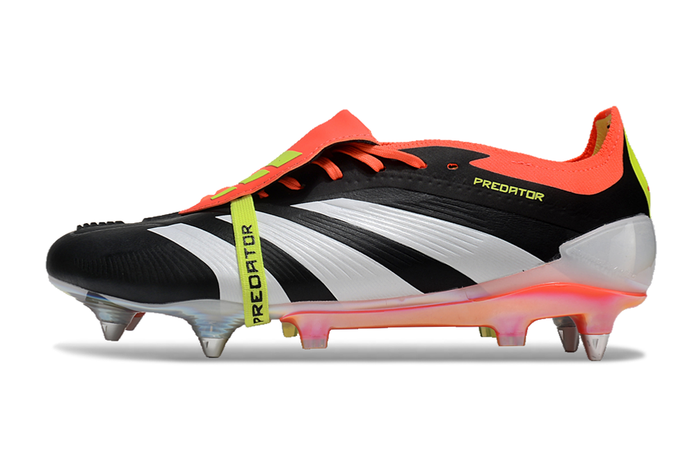BOTA DE FUTBOL ADIDAS PREDATOR TONGUE SG ELITE - NEGRO/NARANJA