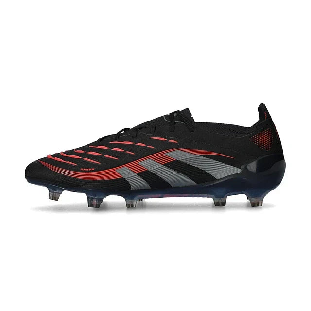 BOTA DE FUTBOL ADIDAS PREDATOR FG ELITE - NEGRO/ROJO - Stealth Pack