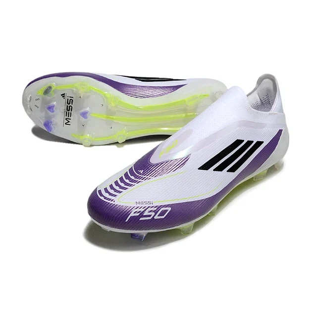 BOTA DE FUTBOL ADIDAS F50 ELITE FG - BLANCO/PÚRPURA