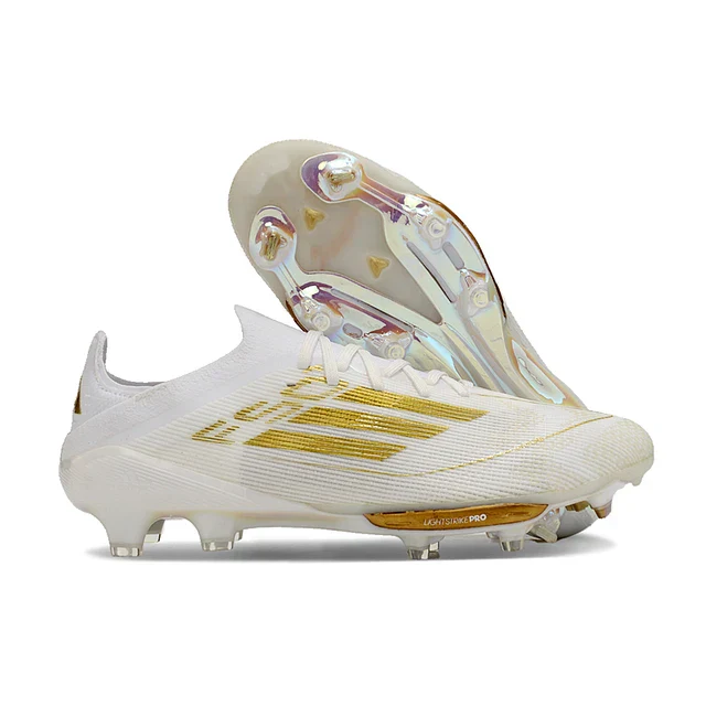 BOTA DE FUTBOL ADIDAS F50 ELITE FG - BLANCO/DORADA