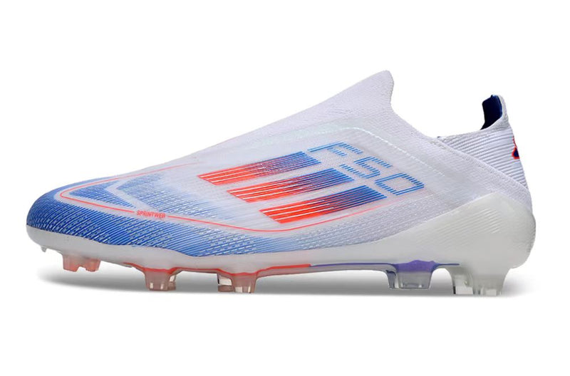BOTA DE FUTBOL ADIDAS F50 ELITE FG - BLANCO/AZUL